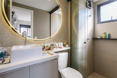 Studio para alugar com 26m², 1 quarto e sem vaga Studio para alugar com 26m², 1 quarto e sem vagaBanheiro