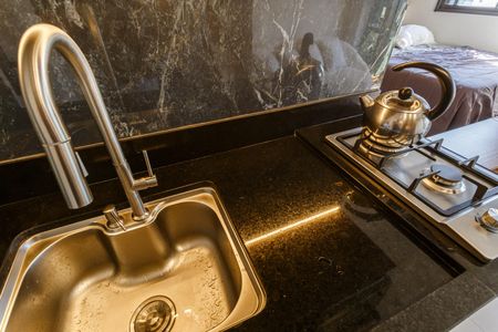 Studio para alugar com 26m², 1 quarto e sem vaga Studio para alugar com 26m², 1 quarto e sem vagaCozinha