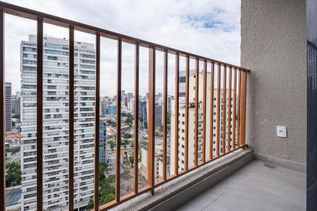Studio - Varanda de kitnet/studio para alugar com 1 quarto, 24m² em Pinheiros, São Paulo