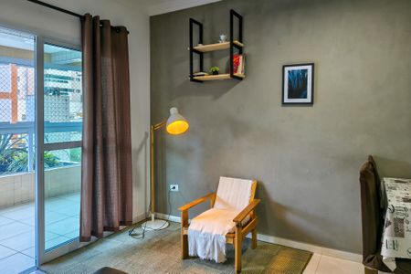 Sala de apartamento para alugar com 2 quartos, 86m² em Canto do Forte, Praia Grande