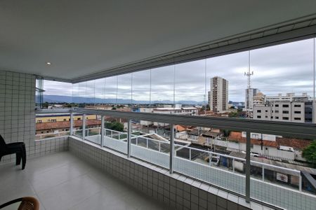 Varanda da sala  de apartamento para alugar com 2 quartos, 80m² em Aviação, Praia Grande