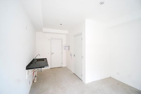 Sala quarto e cozinha de kitnet/studio à venda com 1 quarto, 26m² em Vila Zilda, São Paulo