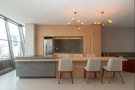 Studio para alugar com 25m², 1 quarto e sem vaga Studio para alugar com 25m², 1 quarto e sem vagaÁrea comum - Salão Gourmet