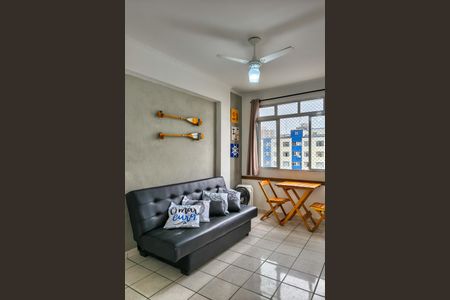 Sala de apartamento para alugar com 1 quarto, 40m² em Guilhermina, Praia Grande