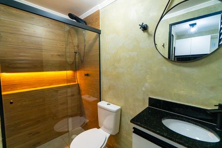 Banheiro de apartamento para alugar com 1 quarto, 27m² em Parque Jabaquara, São Paulo