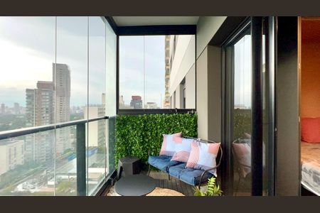 Studio para alugar com 32m², 1 quarto e 1 vagaVaranda