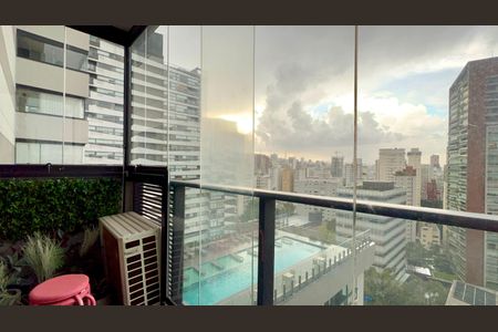 Studio para alugar com 32m², 1 quarto e 1 vagaVaranda