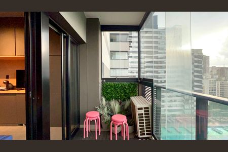 Studio para alugar com 32m², 1 quarto e 1 vagaVaranda