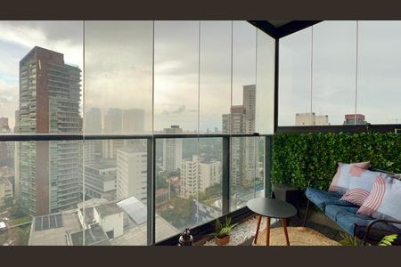 Studio para alugar com 32m², 1 quarto e 1 vagaVaranda
