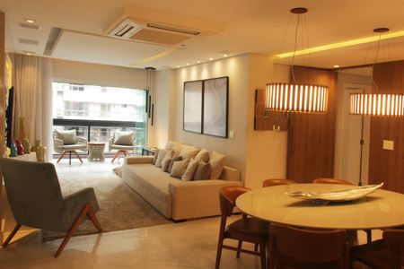 Sala de apartamento para alugar com 3 quartos, 120m² em Aparecida, Santos