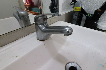 Apartamento para alugar com 45m², 1 quarto e sem vagaBanheiro - torneira