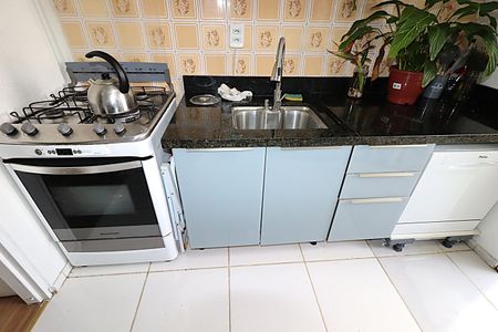 Apartamento para alugar com 45m², 1 quarto e sem vagaDetalhe da cozinha
