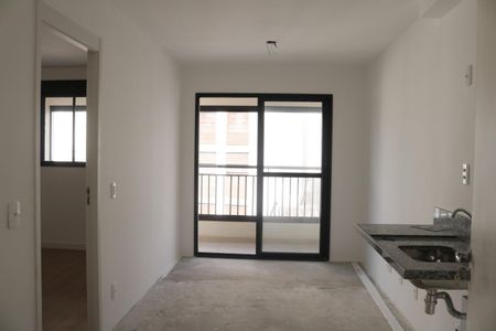 Sala e Cozinha Integrada de apartamento à venda com 1 quarto, 31m² em Perdizes, São Paulo