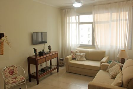 Sala de apartamento para alugar com 1 quarto, 70m² em Boqueirão, Santos