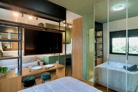 Studio para alugar com 26m², 1 quarto e sem vagaQuarto