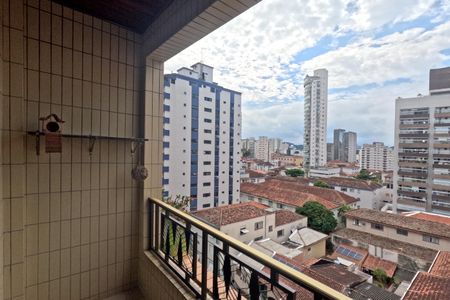 Varanda da Sala de apartamento para alugar com 3 quartos, 130m² em Gonzaga, Santos