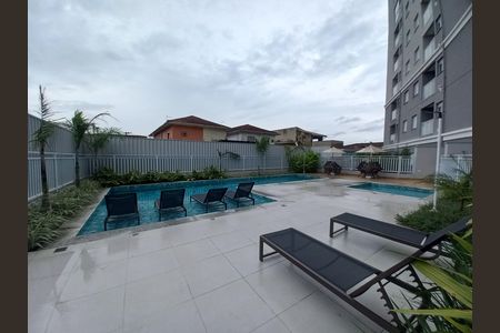Área comum - Piscina de apartamento para alugar com 2 quartos, 39m² em Catiapoã, São Vicente