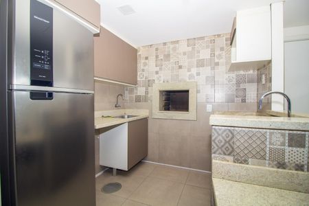 Cozinha de kitnet/studio para alugar com 1 quarto, 35m² em Petrópolis, Porto Alegre