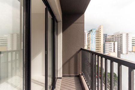Varanda do Studio de apartamento para alugar com 1 quarto, 23m² em Vila Buarque, São Paulo