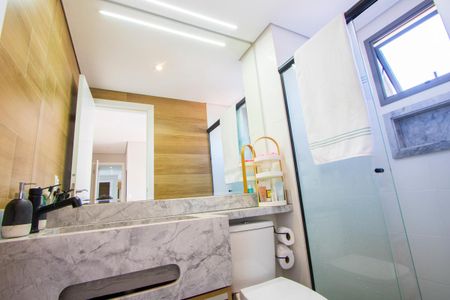 Apartamento para alugar com 68m², 2 quartos e 1 vagaBanheiro do quarto 1