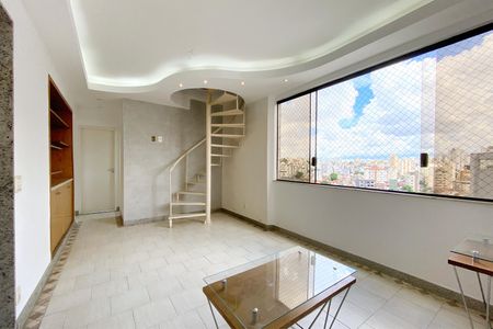 Sala de apartamento à venda com 4 quartos, 140m² em Grajaú, Belo Horizonte