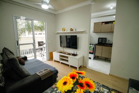 Sala de apartamento para alugar com 2 quartos, 70m² em Boqueirão, Praia Grande