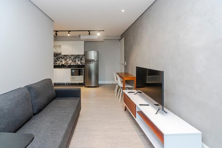Sala de apartamento para alugar com 1 quarto, 41m² em Santo Amaro, São Paulo