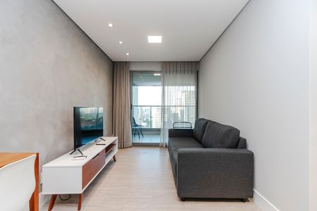 Sala de apartamento para alugar com 1 quarto, 41m² em Santo Amaro, São Paulo