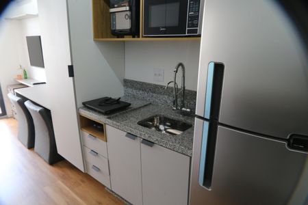 Studio à venda com 27m², 1 quarto e sem vagaCozinha