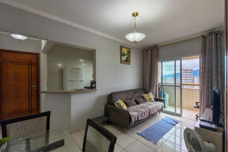 Sala de apartamento para alugar com 1 quarto, 50m² em Vila Caiçara, Praia Grande