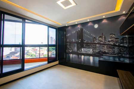 Sala de TV de apartamento para alugar com 3 quartos, 180m² em Vila Valparaíso, Santo André