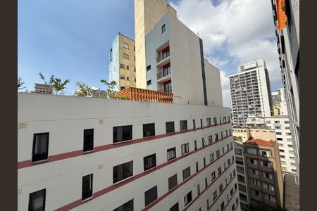 vista sala de kitnet/studio para alugar com 1 quarto, 26m² em Vila Buarque, São Paulo