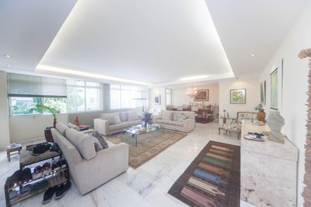 sala de apartamento à venda com 4 quartos, 280m² em Sion, Belo Horizonte