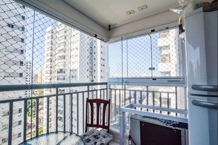 Varanda da Sala de apartamento à venda com 2 quartos, 63m² em Centro, Santo André