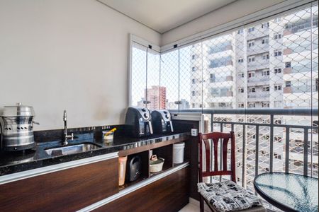 Varanda da Sala de apartamento à venda com 2 quartos, 63m² em Centro, Santo André