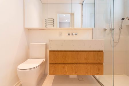 Apartamento para alugar com 109m², 2 quartos e 2 vagasBanheiro da Suíte 1