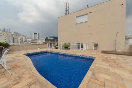 Apartamento para alugar com 35m², 1 quarto e 1 vaga Apartamento para alugar com 35m², 1 quarto e 1 vagaÁrea comum - Piscina