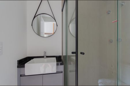 Banheiro de kitnet/studio à venda com 1 quarto, 20m² em Paraíso, São Paulo