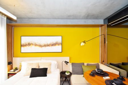 Studio para alugar com 37m², 1 quarto e sem vagaquarto sala