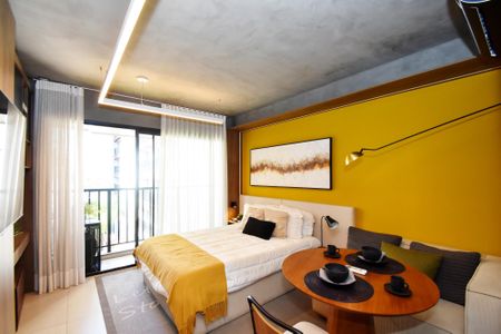 Studio para alugar com 37m², 1 quarto e sem vagaquarto sala