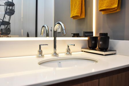 Studio para alugar com 37m², 1 quarto e sem vaga Studio para alugar com 37m², 1 quarto e sem vagaBanheiro