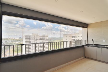 Varanda gourmet de apartamento para alugar com 3 quartos, 107m² em Jardim Sul, Uberlândia