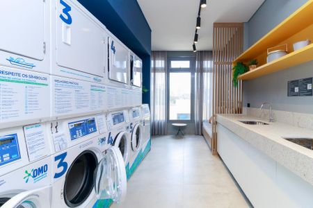Studio para alugar com 25m², 1 quarto e sem vagaLavanderia