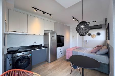 Studio para alugar com 27m², 1 quarto e sem vaga Studio para alugar com 27m², 1 quarto e sem vagaCozinha