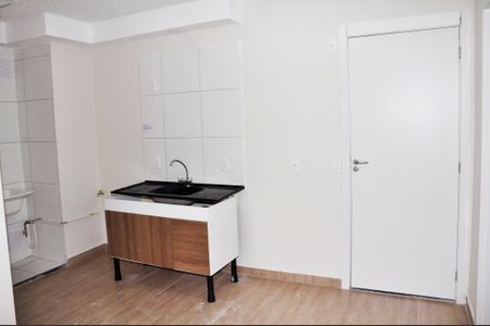 Apartamento para alugar com 38m², 2 quartos e sem vagaDetalhe - Cozinha Americana com Área de Serviço