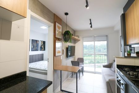 Studio de kitnet/studio para alugar com 1 quarto, 28m² em Jardim Caravelas, São Paulo