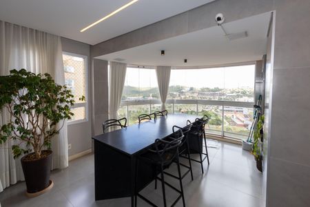 Varanda da Sala de Jantar de apartamento à venda com 4 quartos, 166m² em Alphaville Nova Lima, Nova Lima