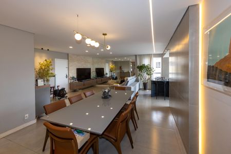 Sala de Jantar de apartamento à venda com 4 quartos, 166m² em Alphaville Nova Lima, Nova Lima