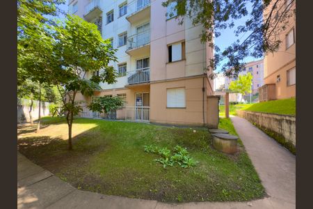 Apartamento para alugar com 44m², 2 quartos e 1 vagaPlaca instalada na fachada do imóvel 