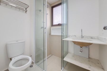 Studio para alugar com 37m², 1 quarto e sem vaga Studio para alugar com 37m², 1 quarto e sem vagaBanheiro